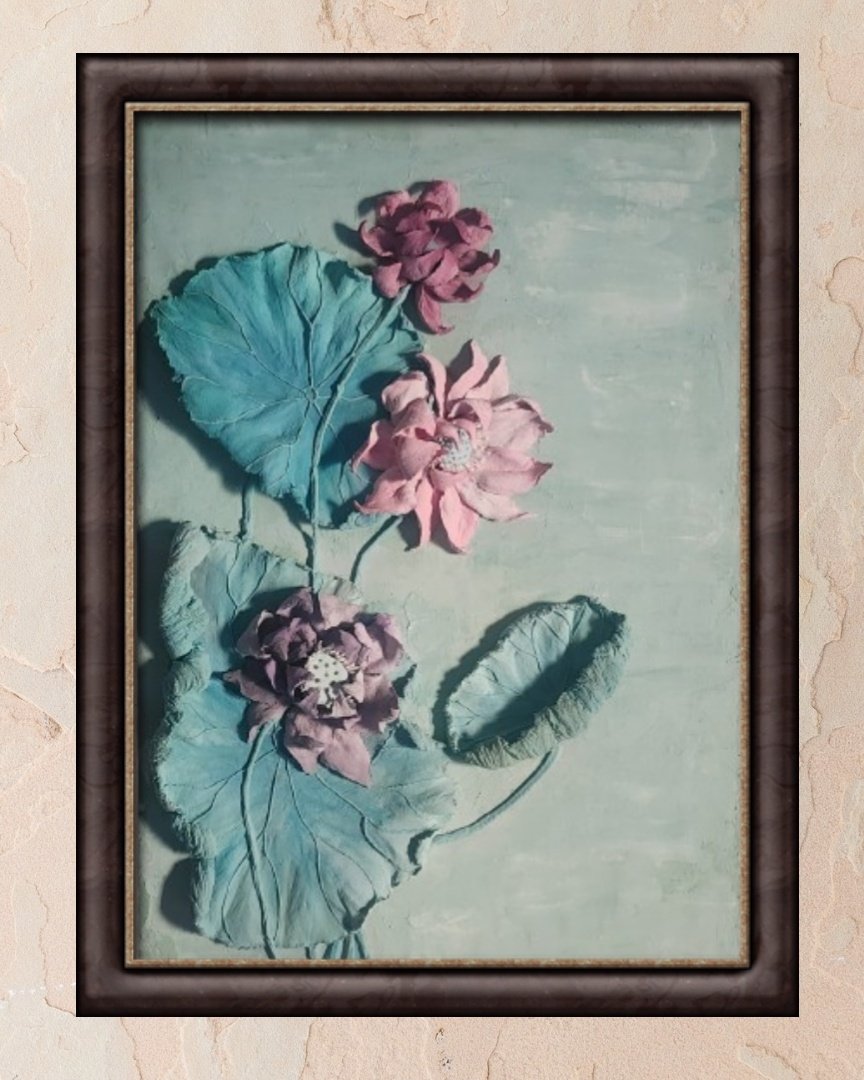 Floral Sculpture Painting