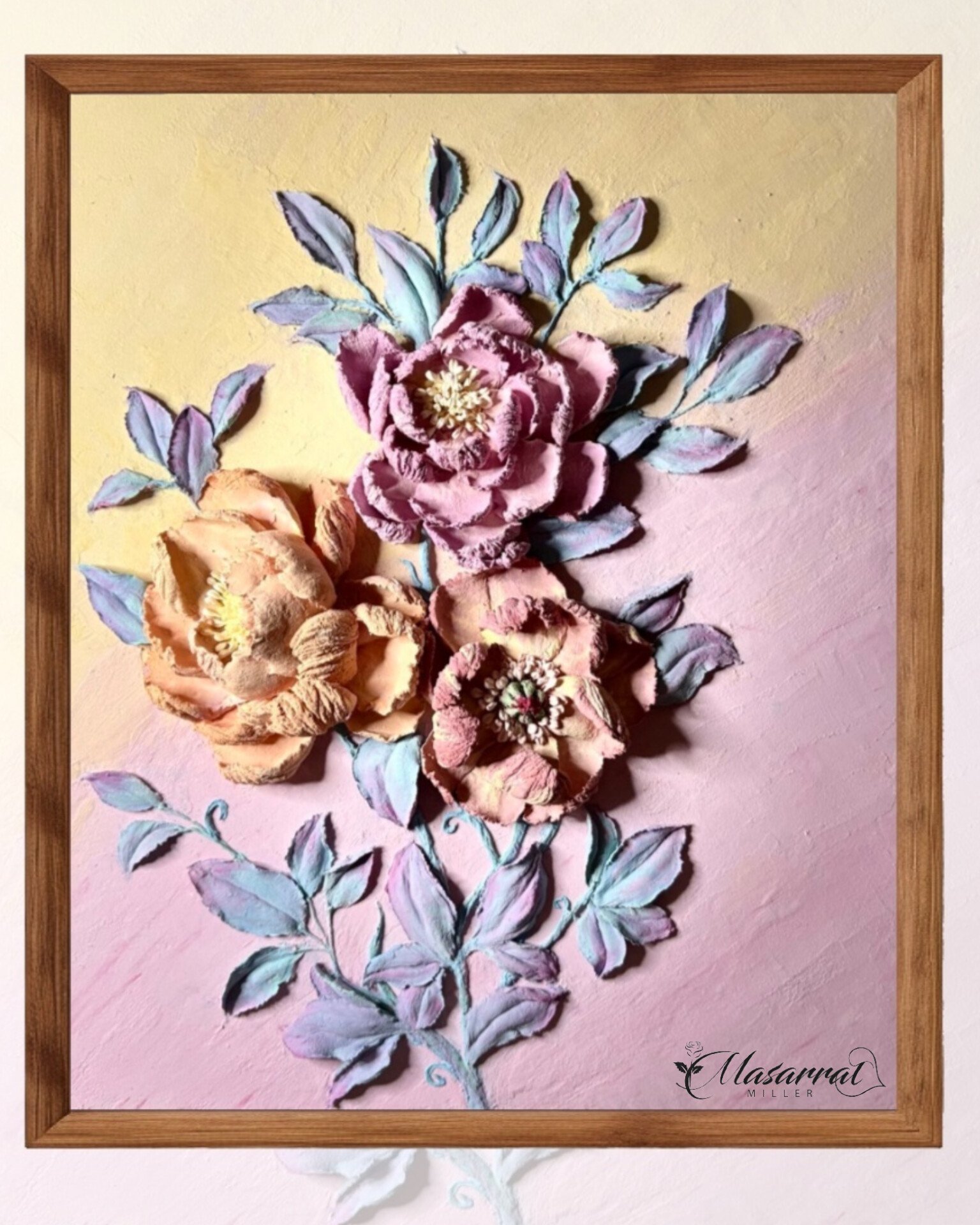 Floral Sculpture Painting