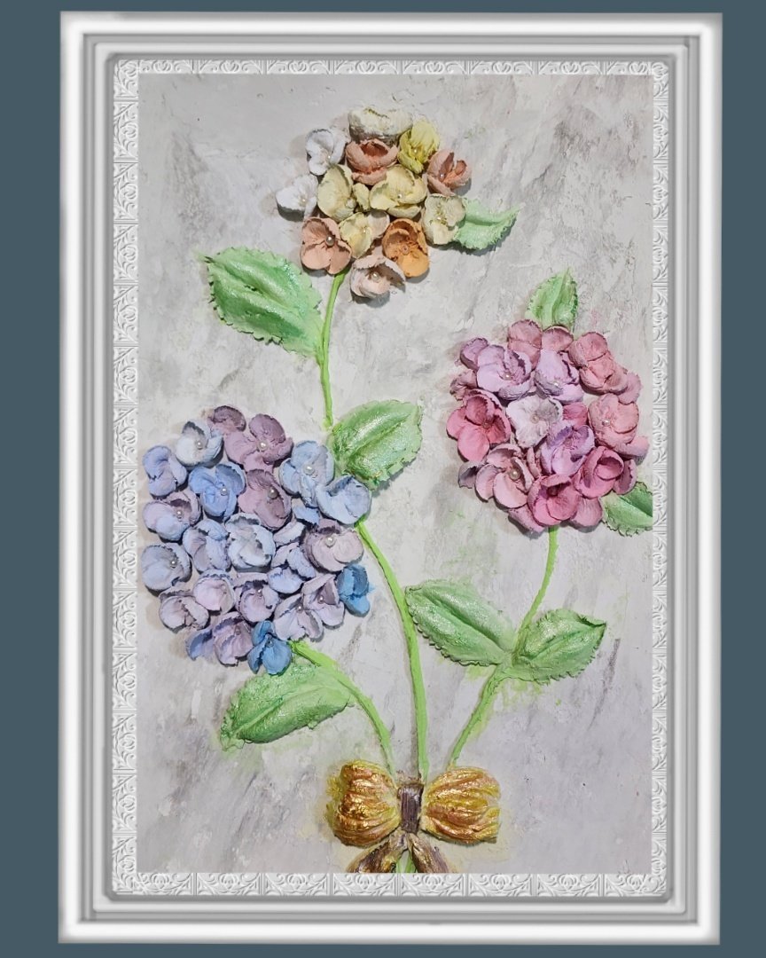 Floral Sculpture Painting
