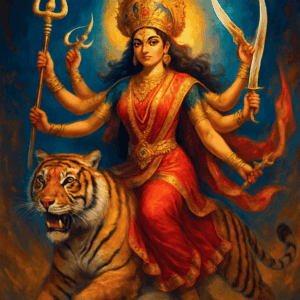 Artistic Durga Maa Drawing