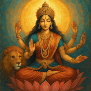 Artistic Durga Maa Drawing