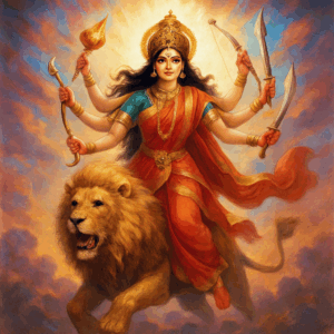 Artistic Durga Maa Drawing