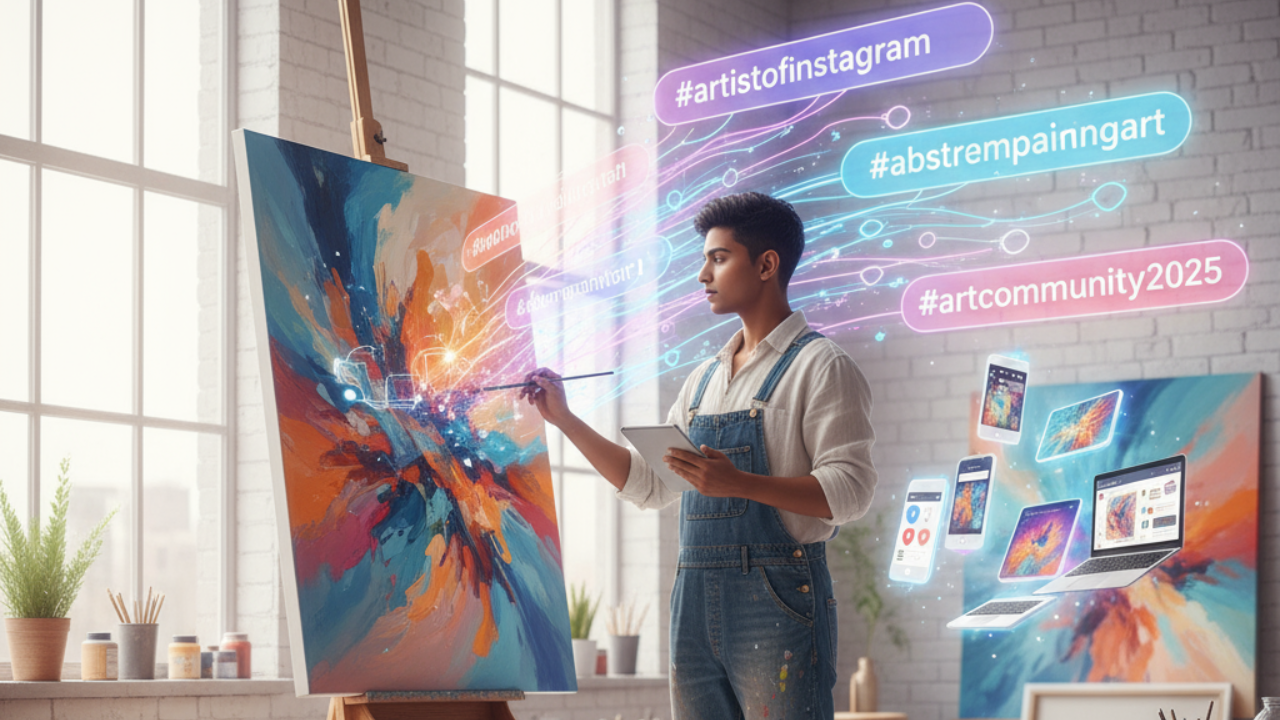 #1 Best Instagram Art Hashtags for Artists & Free Tool