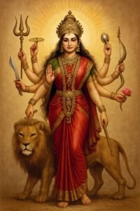 Atistic Durga Maa Drawing