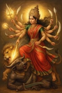 Atistic Durga Maa Drawing