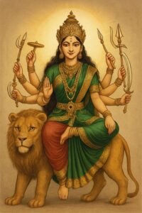 Atistic Durga Maa Drawing