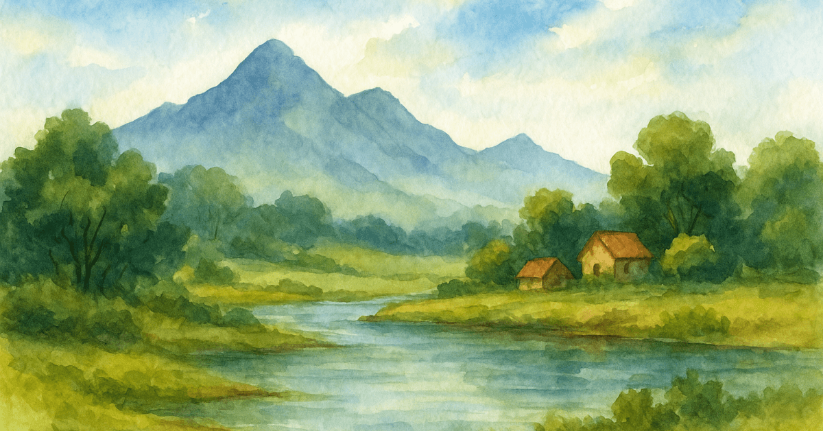 Watercolor Landscape Painting