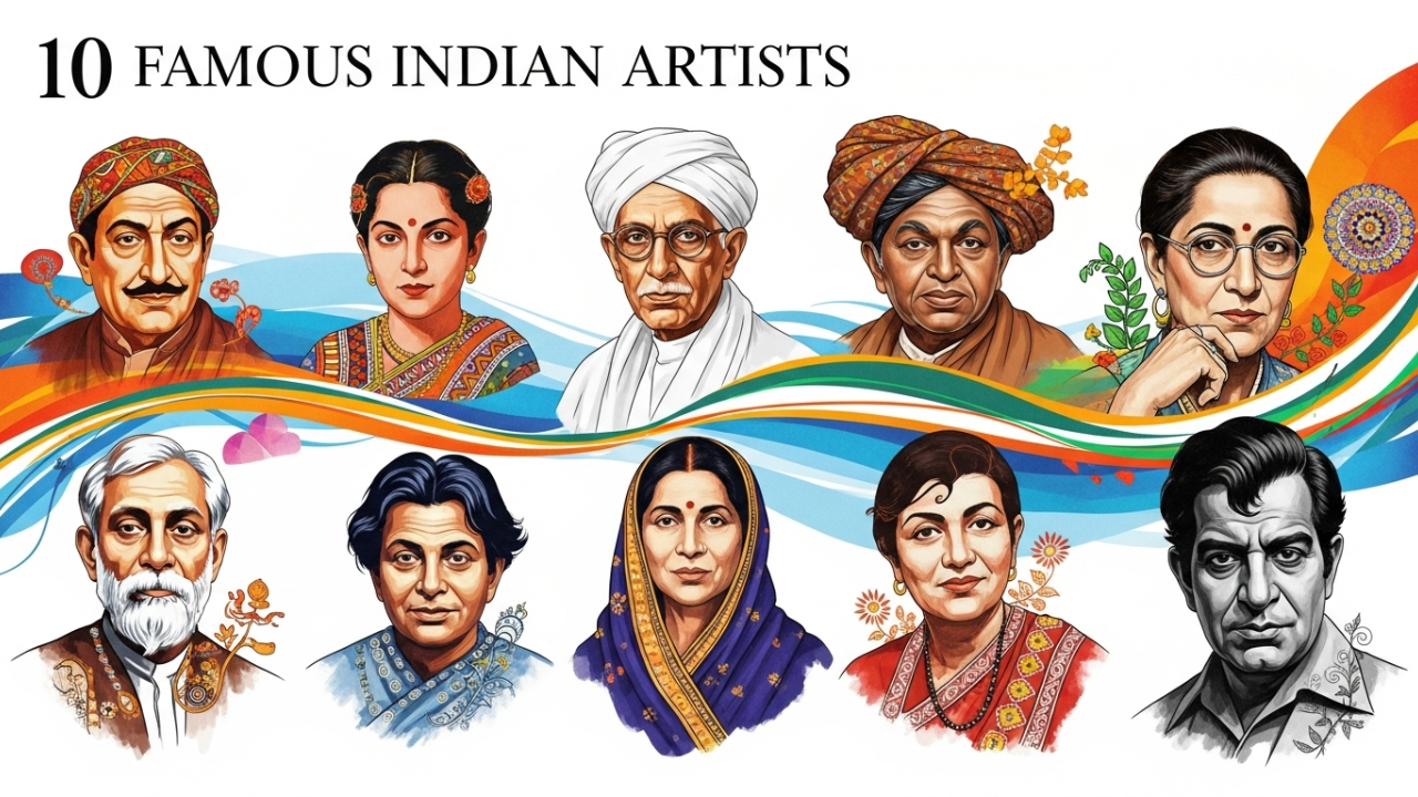 10 Famous Indian Artists Biography and Their Life Stories