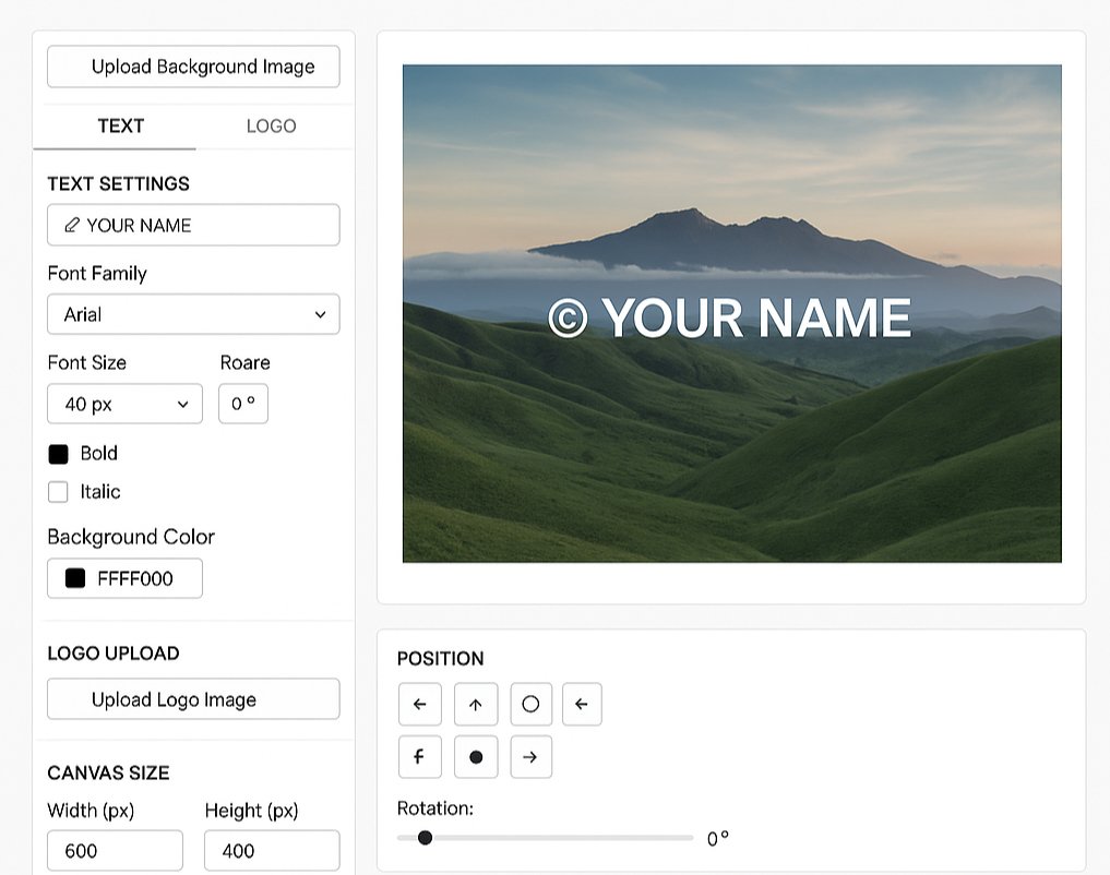 artist watermark generator