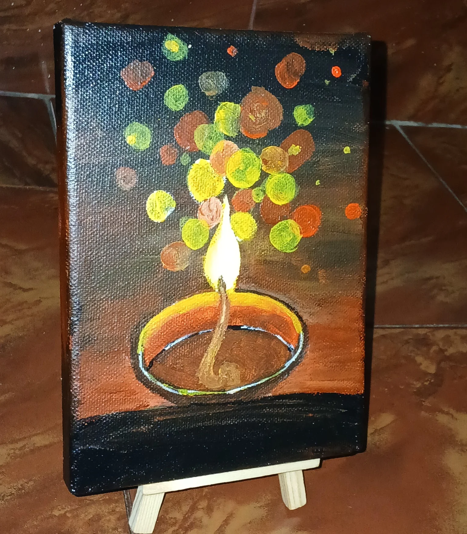 Acrylic Painting by Sunitha T V