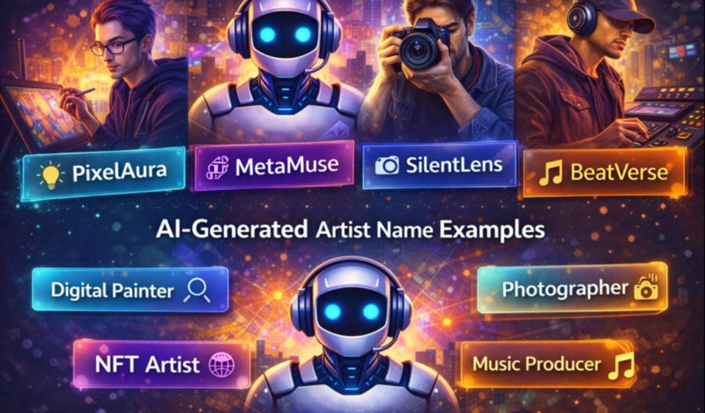 Artist Name Generator – 100% Free AI Naming Tool