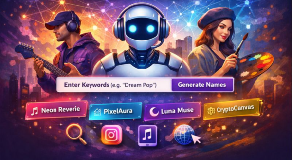Artist Name Generator – 100% Free AI Naming Tool